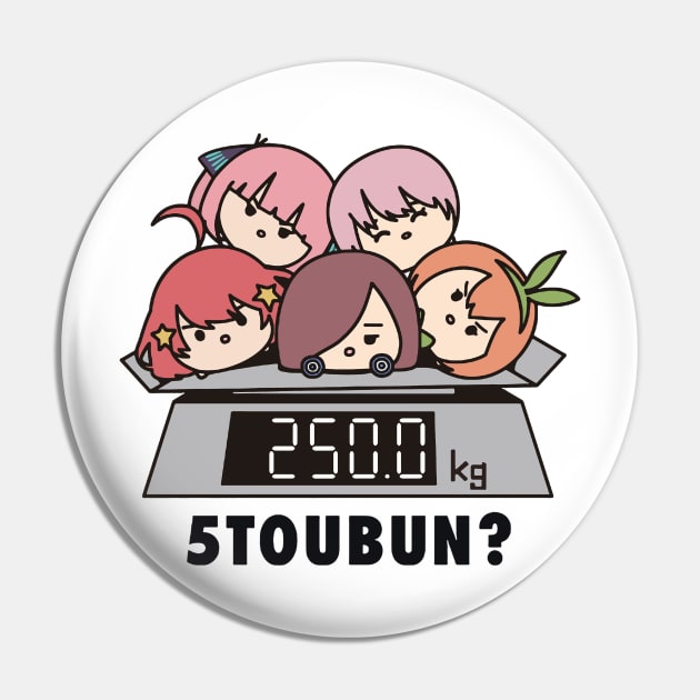 Gotoubun no Hanyome - 5TOUBUN? 250KG Pin by Otaku Inc.