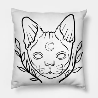 Cat Line art design Pillow