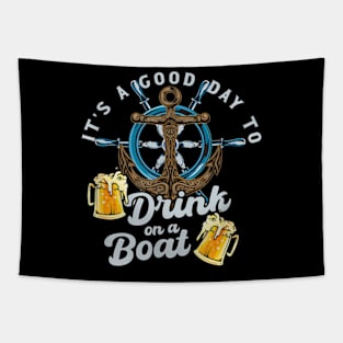 It'S Good Day To Drink On A Boat  Craft Beer Drinker Tapestry