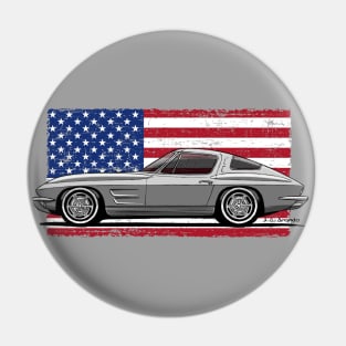 My drawing of the American sports car Pin