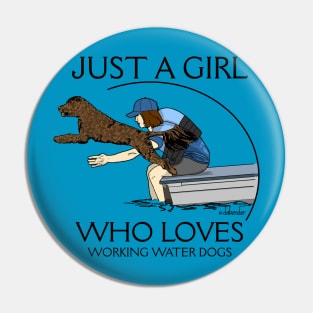 WATER WORKING BROWN RETRIEVER Pin