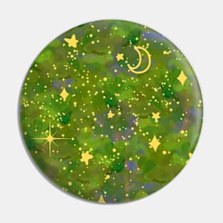 Starry night in forest Pin