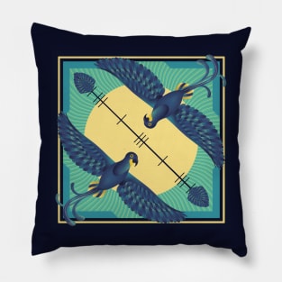 Arara Azul Pillow