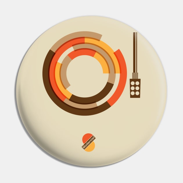 Modernist Vinyl Pin by modernistdesign