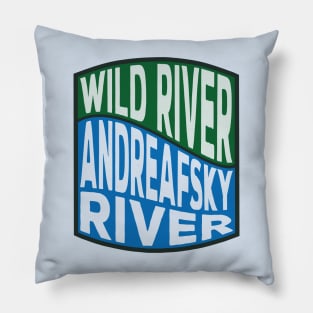 Andreafsky River Wild River wave Pillow