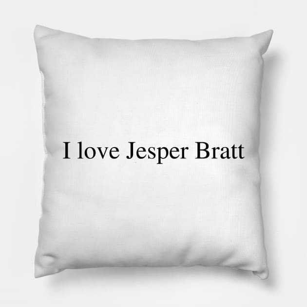 I love Jasper Bratt Pillow by delborg