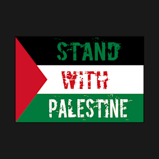 Stand with Palestine Flag Artwork T-Shirt