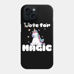 Funny vote for magic unicorn squad gifts Phone Case