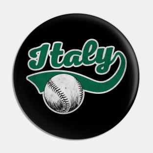 Baseball Italy Pin