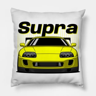 JDM Yellow Supra Pillow