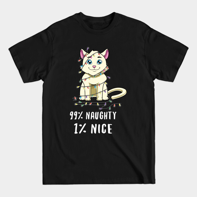 Discover Christmas Cat Naughty List - Naughty List - T-Shirt