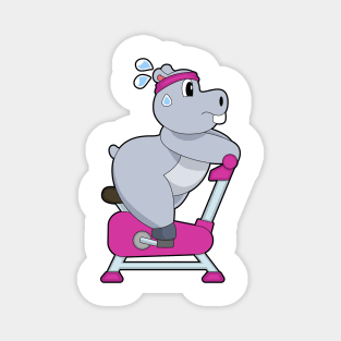 Hippo Spinning Bike Magnet