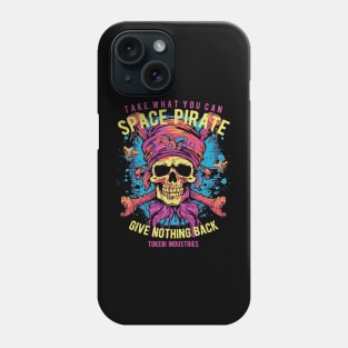 Space Pirate Skull Phone Case