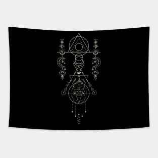 Witchy Moon Phase Magic Festival Tapestry