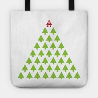 Santa Claus in the forest Tote