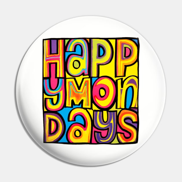 Happy Mondays Logo Pin by Rolfober