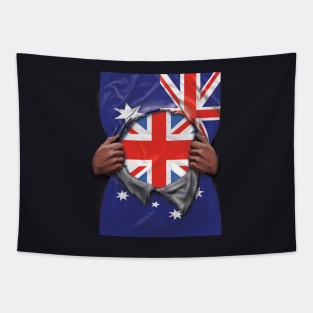 Australian Flag Australian Flag Ripped - Gift for British From Australian Tapestry