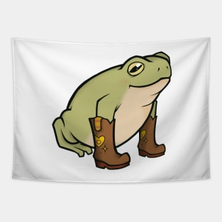 Intersex Pride Cowboy Boots Frog Tapestry