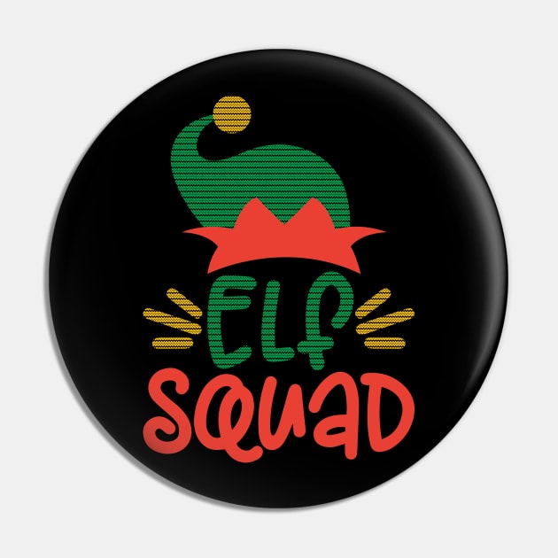 Elf Squad funny matching family christmas gift for men women and kids Pin by BadDesignCo