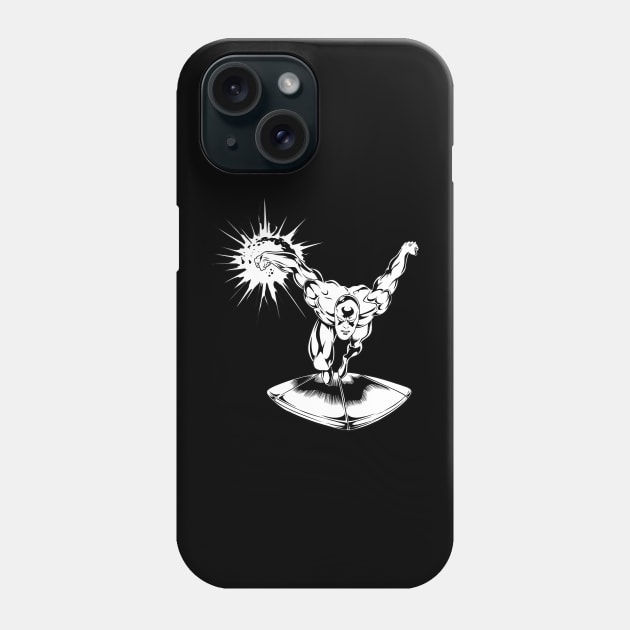 Cosmic Silver Surfer Phone Case by littlepdraws