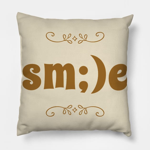 Smile Pillow by WordFandom