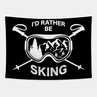 i'd rather be sking Tapestry