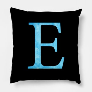 Blue E Pillow