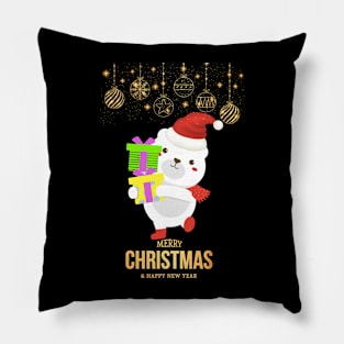 Merry Christmas and happy New Year Pillow