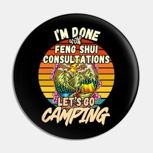 FENG SHUI CONSULTATION AND CAMPING DESIGN VINTAGE CLASSIC RETRO COLORFUL PERFECT FOR  FENG SHUI CONSULTANT AND CAMPERS Pin