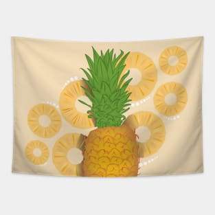 Pineapple and Slices Tapestry