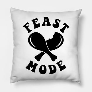 Feast Mode Retro Pillow