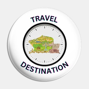 Travel to Jerusalem Pin