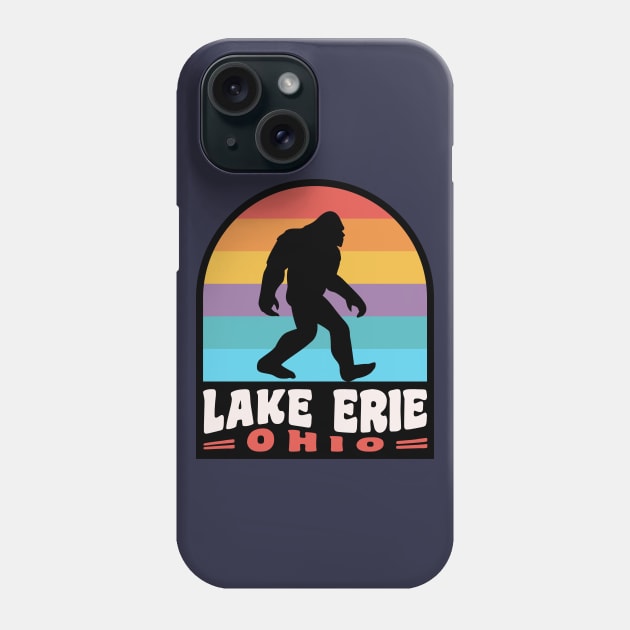 Lake Erie Ohio Bigfoot Sasquatch Cleveland OH Phone Case by PodDesignShop