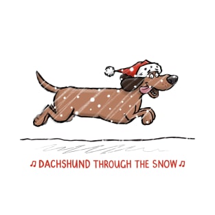 Dachshund Through the Snow T-Shirt