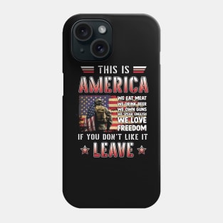 Us Veteran Patriotic American Flag Phone Case