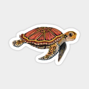 Sea Turtle Totem Animal Magnet