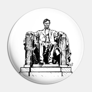 LINCOLN MEMORIAL ink painting.2 Pin