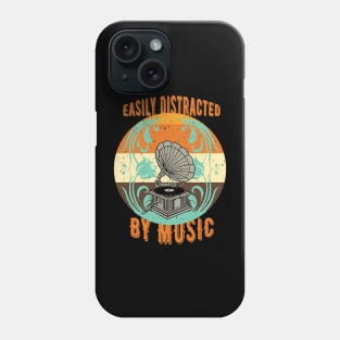 Easily Distracted By Music Phone Case