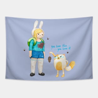 Fionna the cat mom, Adventure Time / Fionna and Cake fan art Tapestry