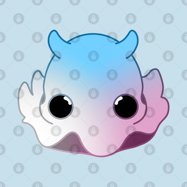 Pink, White and Blue Baby Octopus by T-RAZR