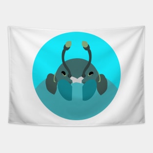 Little Crab Blue Tapestry