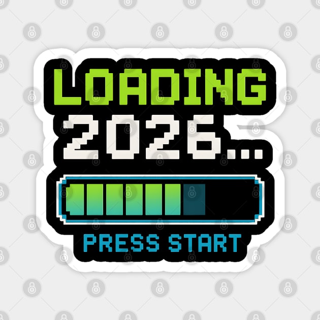 Loading 2026 Press Start Pixel Gaming Graphic Magnet by MakerMind8.2