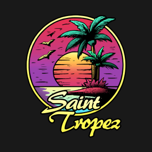 Saint Tropez summer sunset Sun T-Shirt