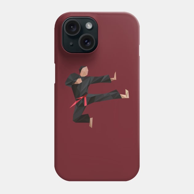 Low Poly Karate Phone Case by DigitalShards