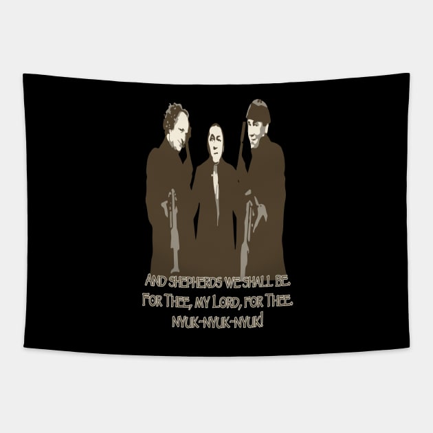 Boondock Stooges Tapestry by VintageGrim