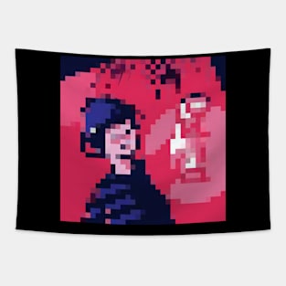 boy holding lantern Tapestry