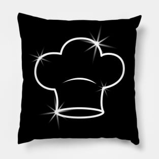 Chef Hat Silhouette Pillow