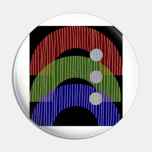 Arches Modern Abstract Art Pin