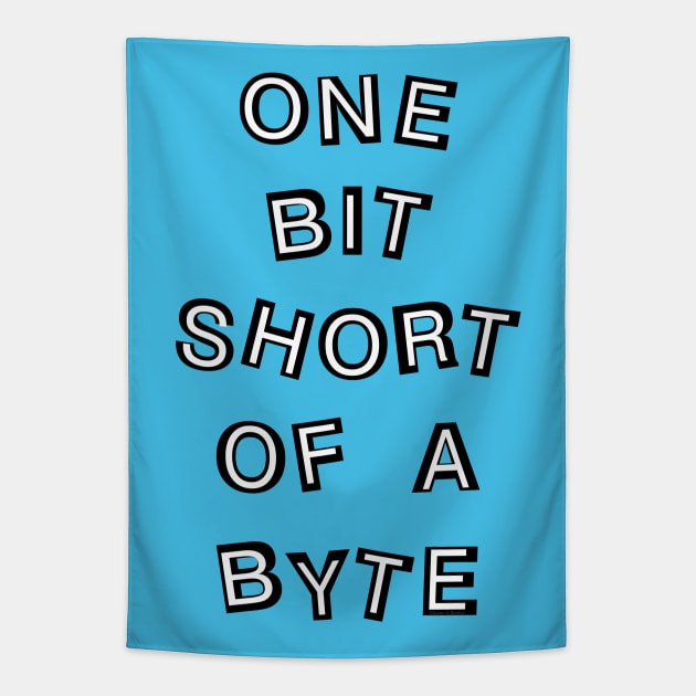 One Bit Short Computer Programmer Tapestry by Barthol Graphics