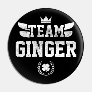 Team Ginger Irish Funny St Patricks Day Pin